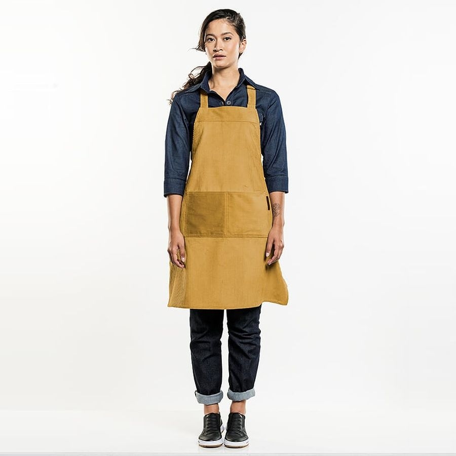 519 Chaud Devant® Latzschürze Yellow Velvet 519 Chaud Devant® Latzschürze Yellow Velvet