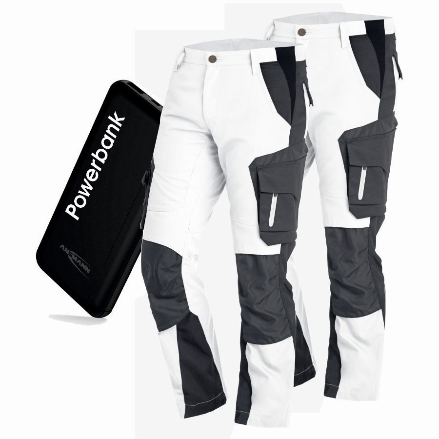 125100 FHB Arbeitshose Florian 2er Pack+Powerbank