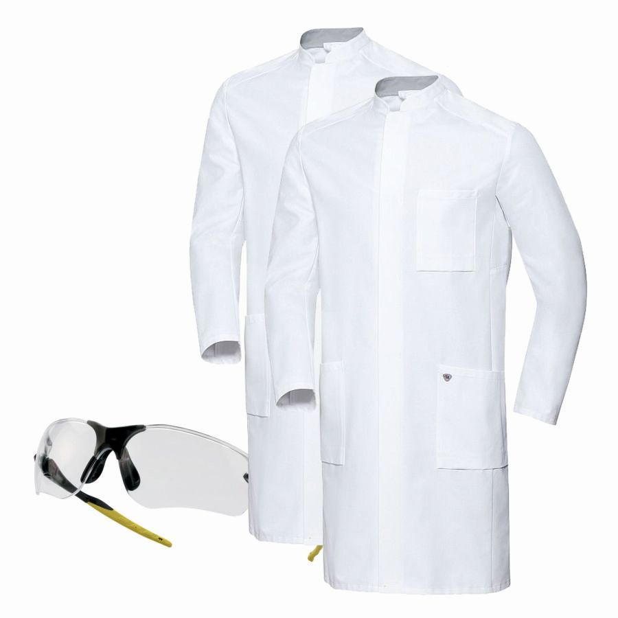 1751 BP Herrenmantel 2er Pack+Gratis Schutzbrille