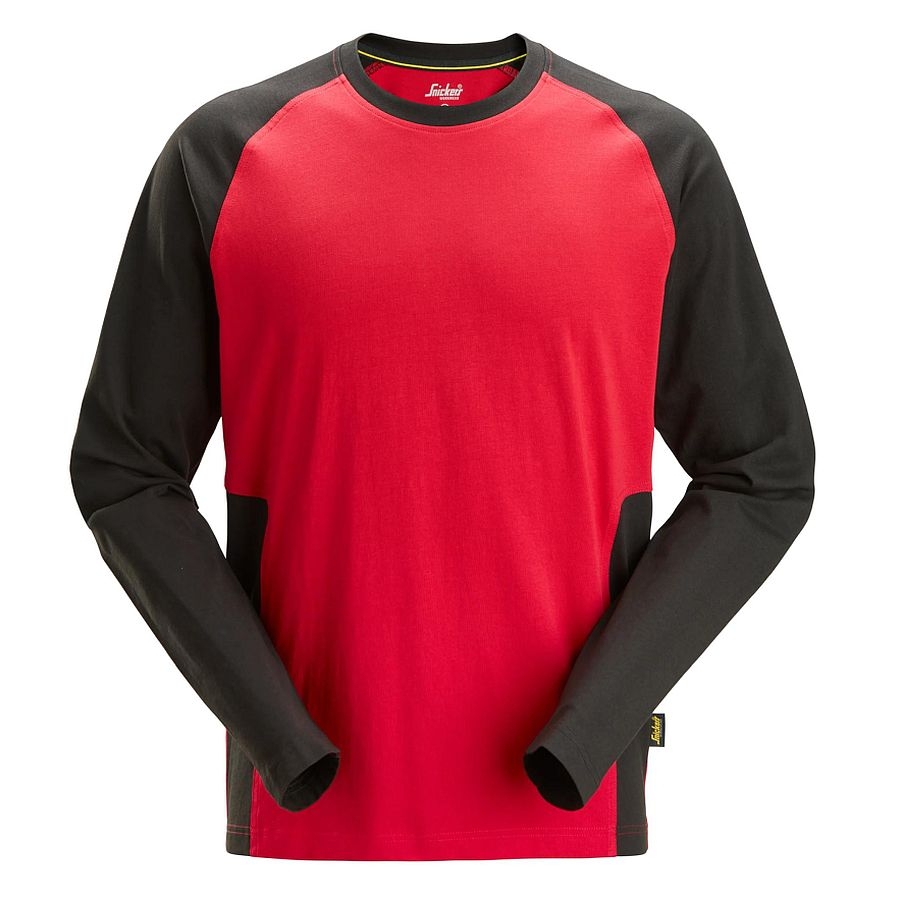 2450 Snickers Zweifarbiges Langarmshirt Baumwolle