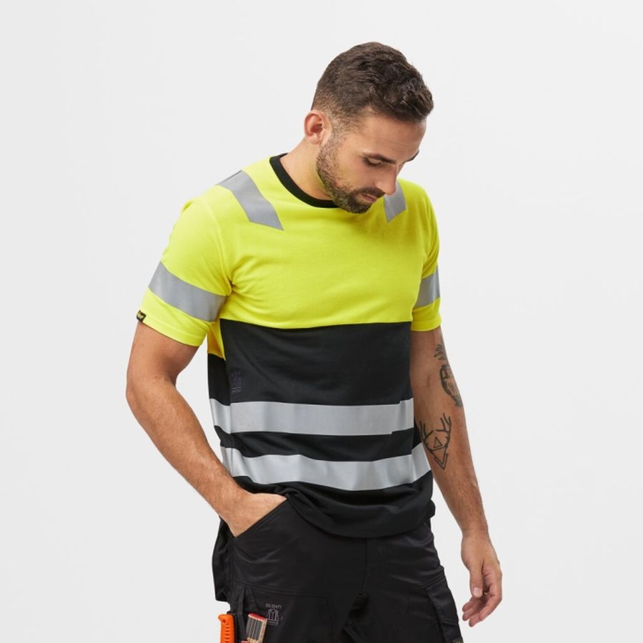 2534 Snickers Hi-Vis T-Shirt Warnschutzklasse 1
