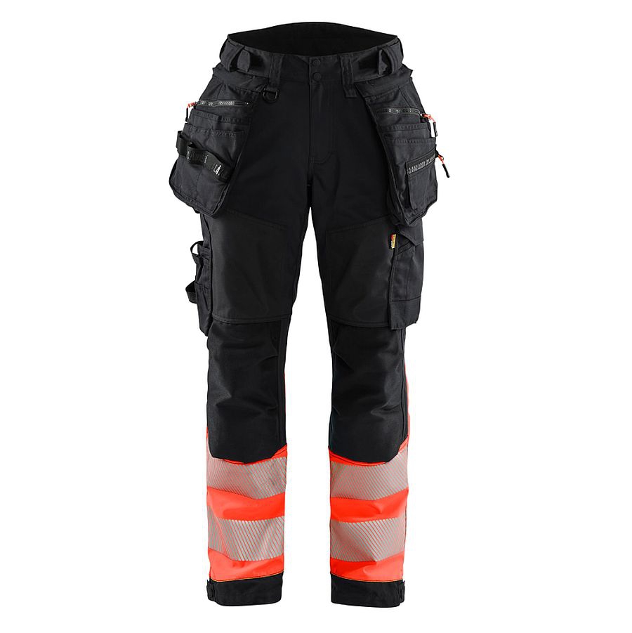 7114 Blakläder® Damen High Vis Softshellhose