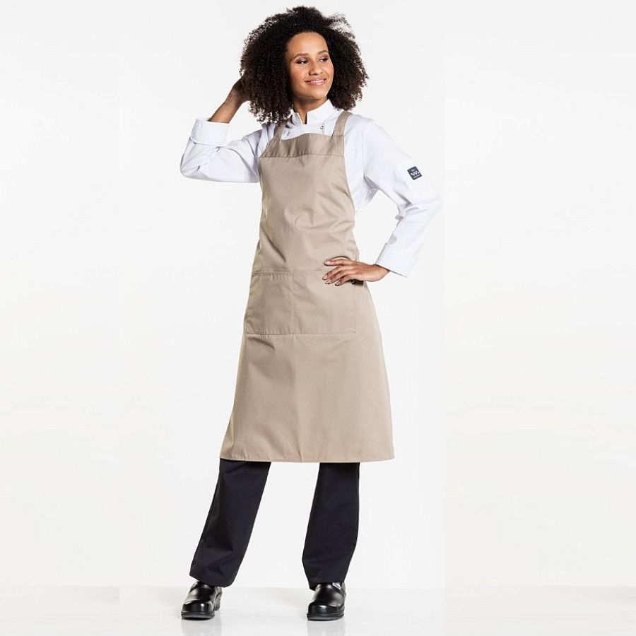 541 Chaud Devant® Latzschürze Cross Sand 541 Chaud Devant® Latzschürze Cross Sand
