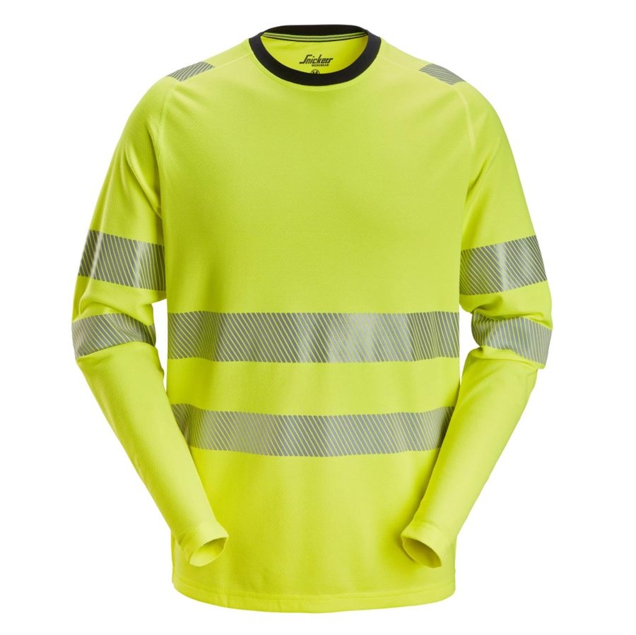 2431 Snickers Hi-Vis Langarmshirt Klasse 3