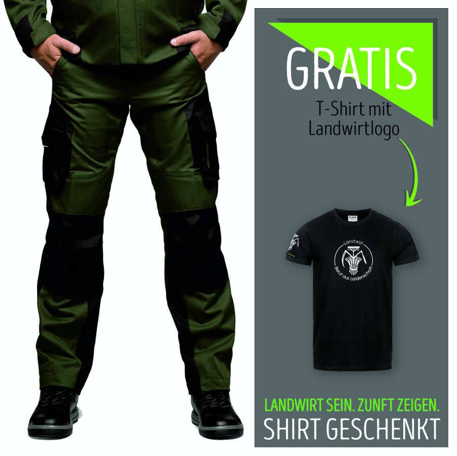 125100 FHB Arbeitshose Florian + T-Shirt Landwirt