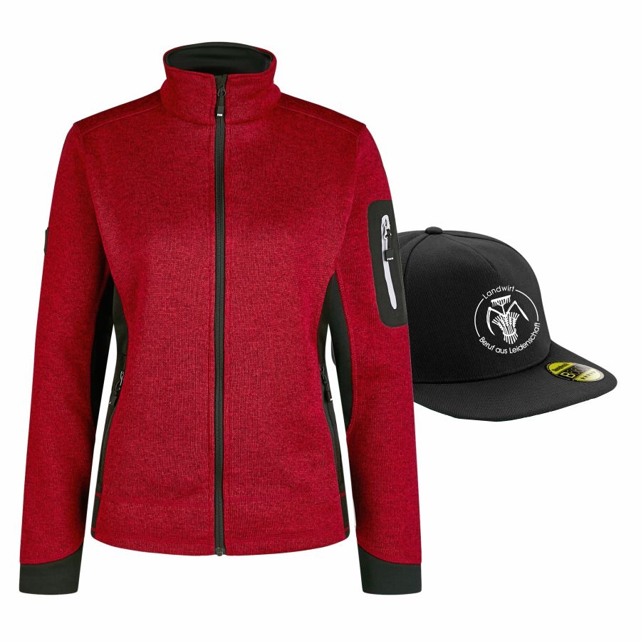 795/96 FHB Strickjacke Marieke + Kappe Landwirt