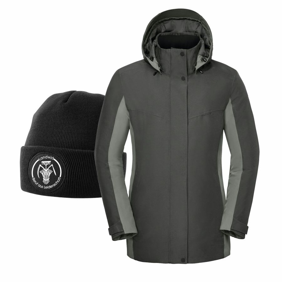 7526 Schöffel Pro Damenjacke Winterzeit+Beanie