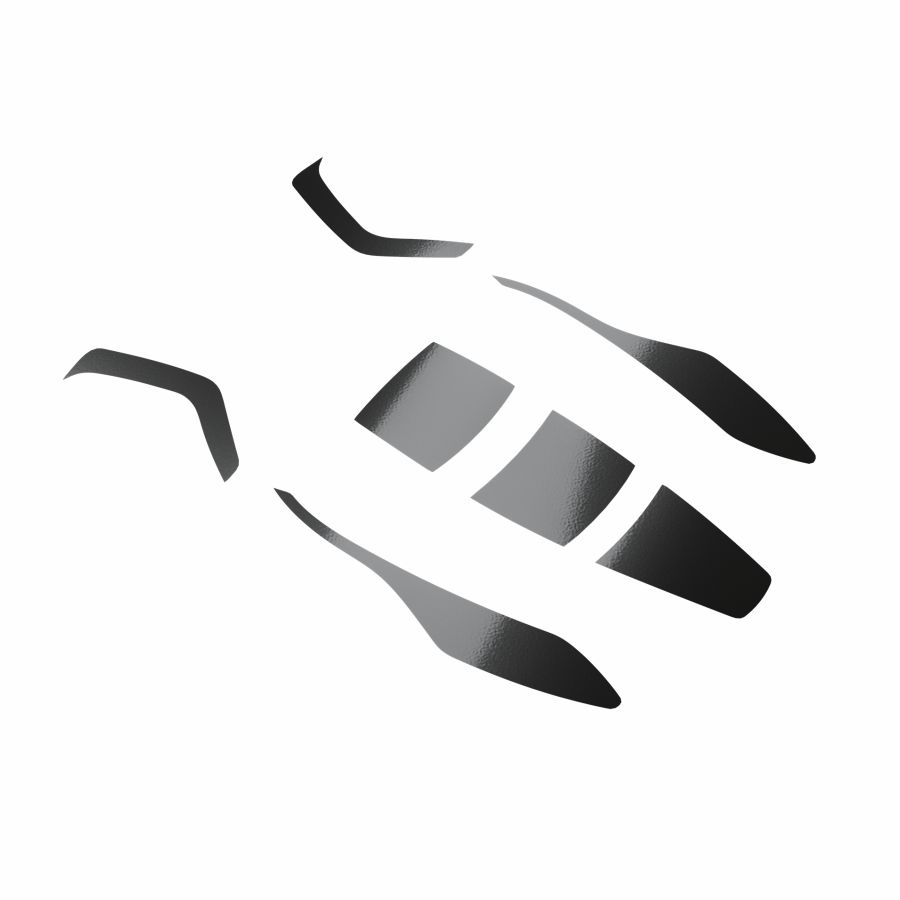 11301 Hellberg Reflektor Set Sector Schwarz