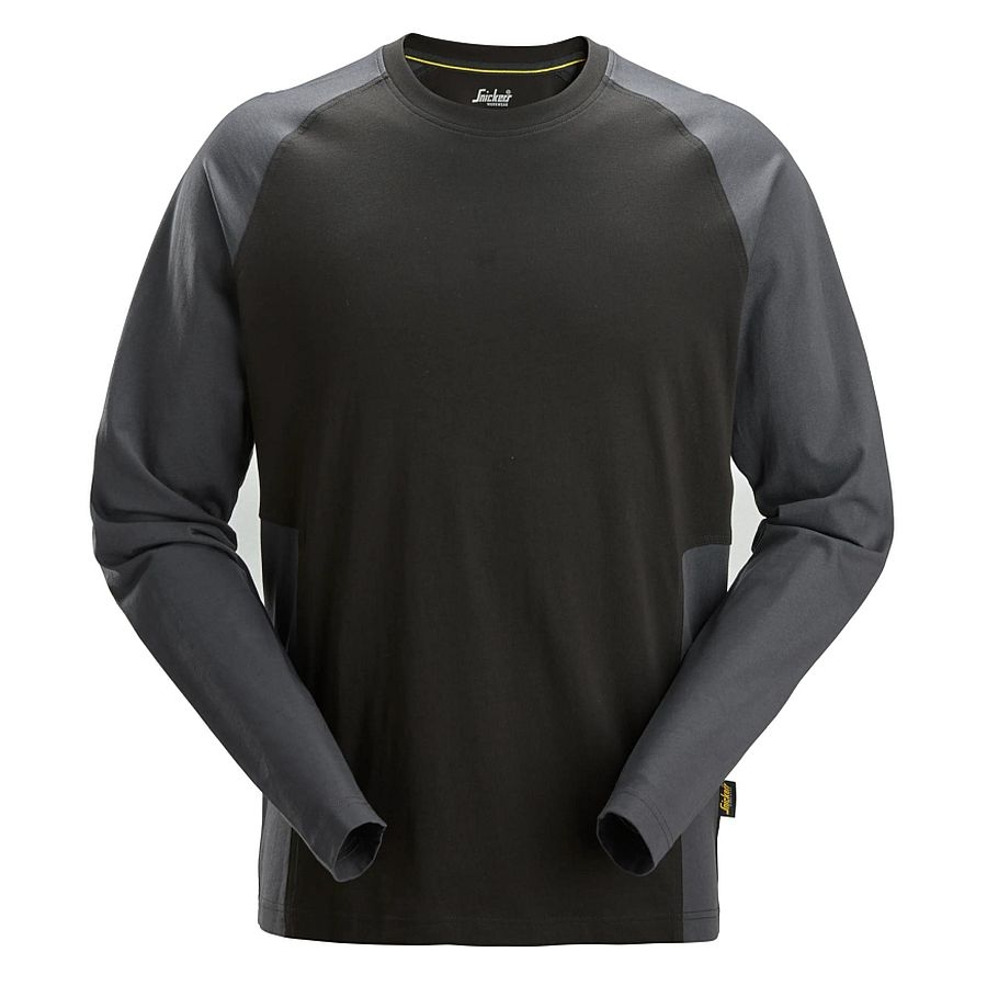 2450 Snickers Zweifarbiges Langarmshirt Baumwolle