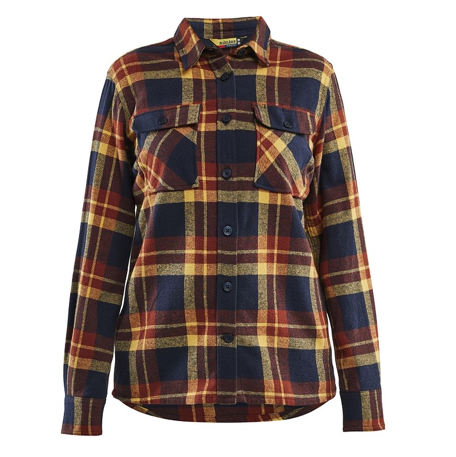 3218 Blakläder® Damen Flanellhemd 100% Baumwolle