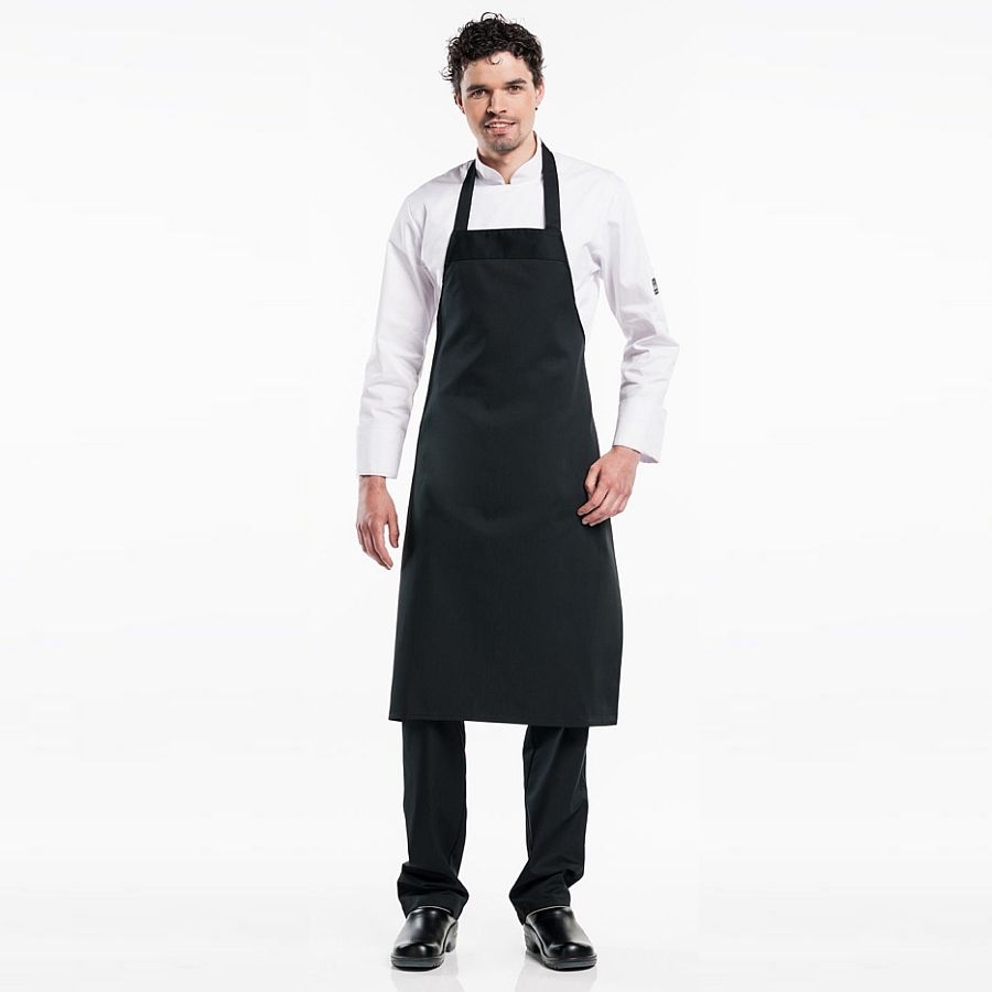 536 Chaud Devant® Latzschürze Black W100-L100 536 Chaud Devant® Latzschürze Black W100-L100