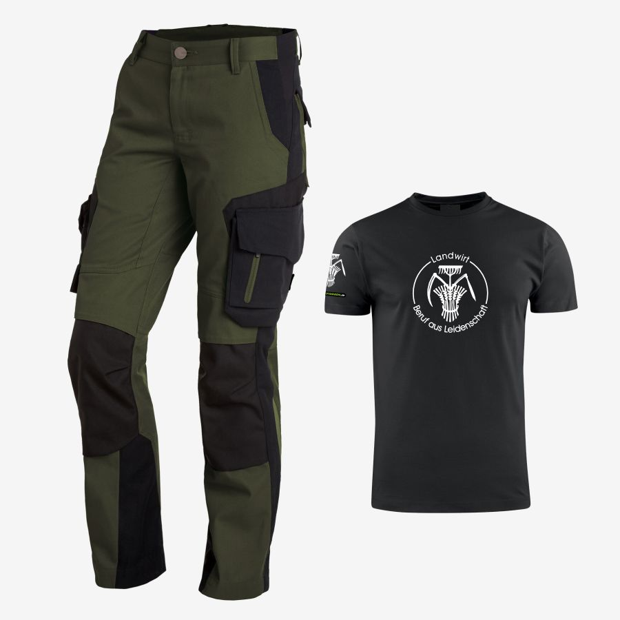 125600 FHB Damen Arbeitshose Alma+T-Shirt Landwirt