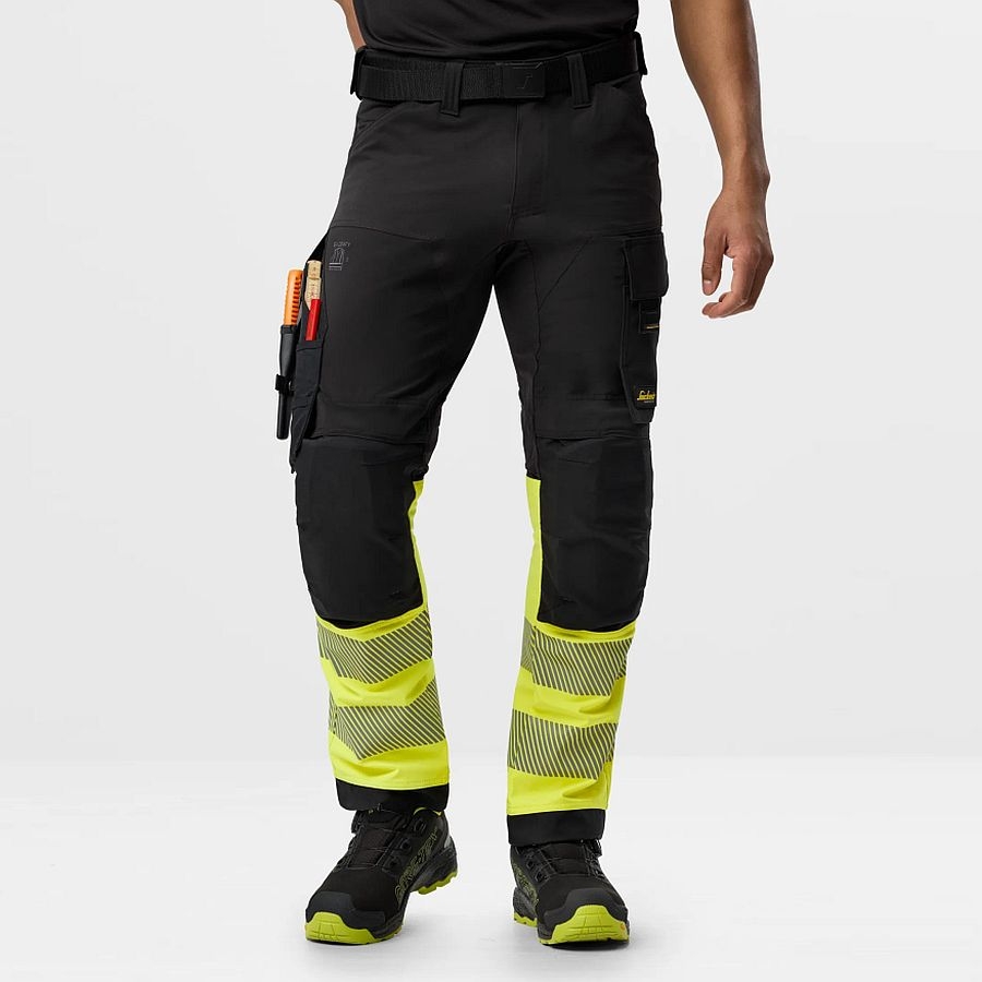 6335 Snickers High-Vis Arbeitshose Klasse 1