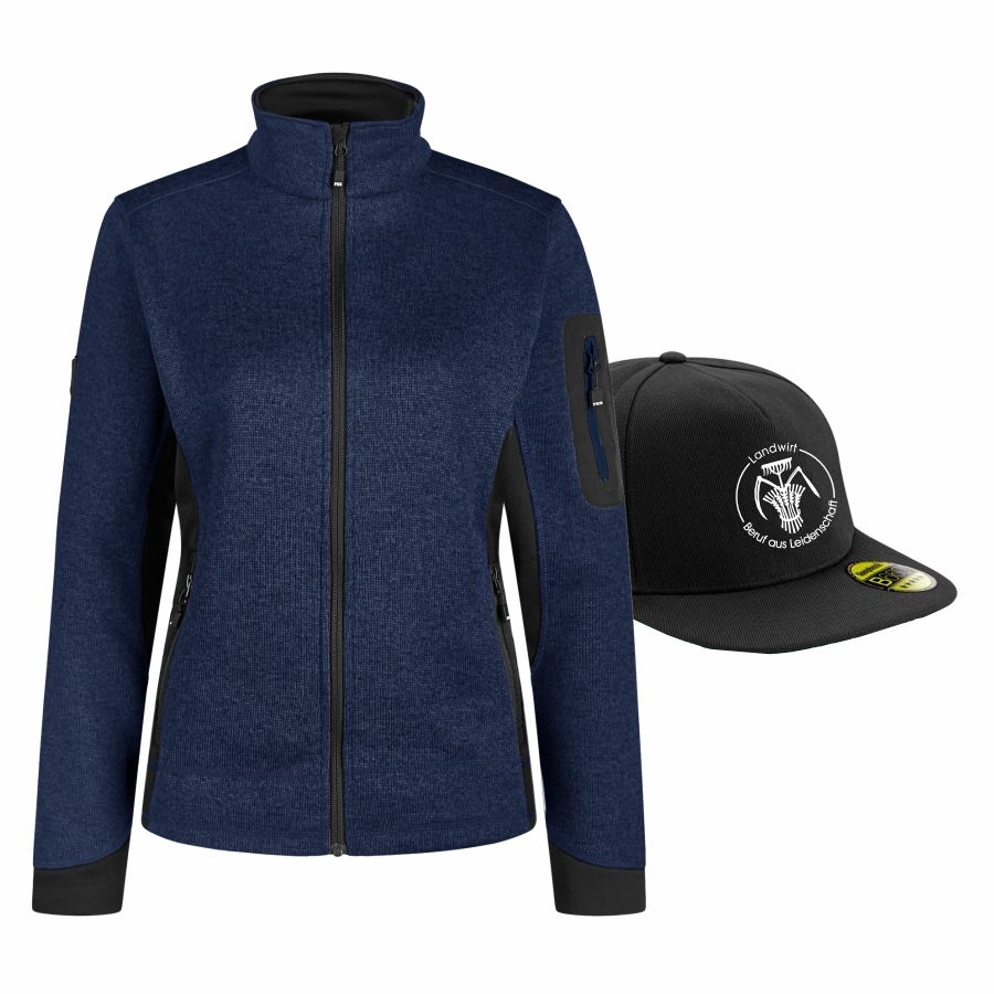 795/96 FHB Strickjacke Marieke + Kappe Landwirt