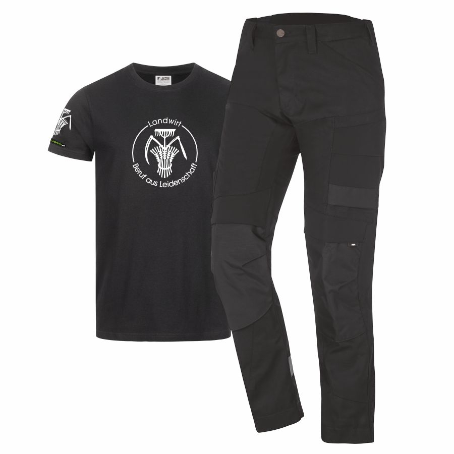 122110 FHB Arbeitshose Leo+Gratis T-Shirt Landwirt