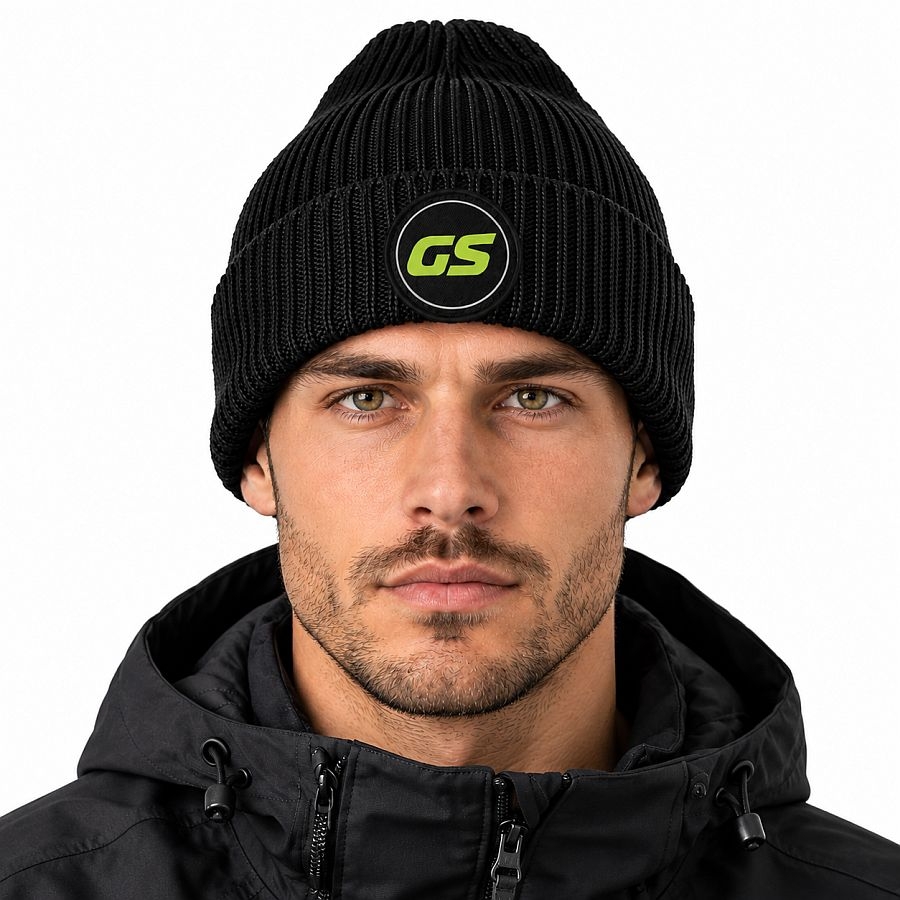 B332R Beechfield Rund-Patch Beanie GS