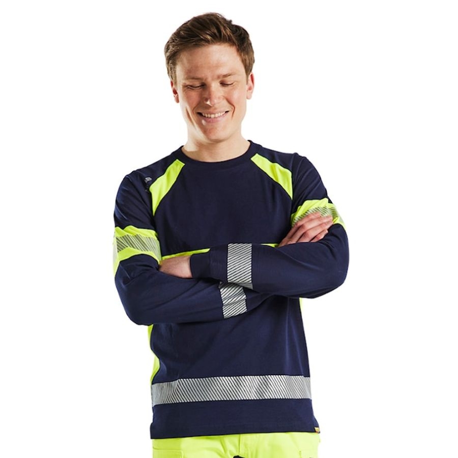 3510 Blakläder® High-Vis Langarmshirt Baumwolle