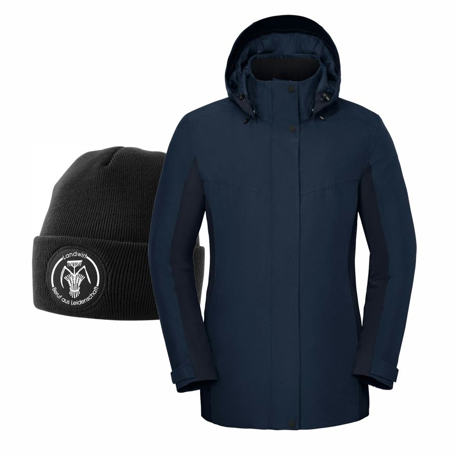 7526 Schöffel Pro Damenjacke Winterzeit+Beanie