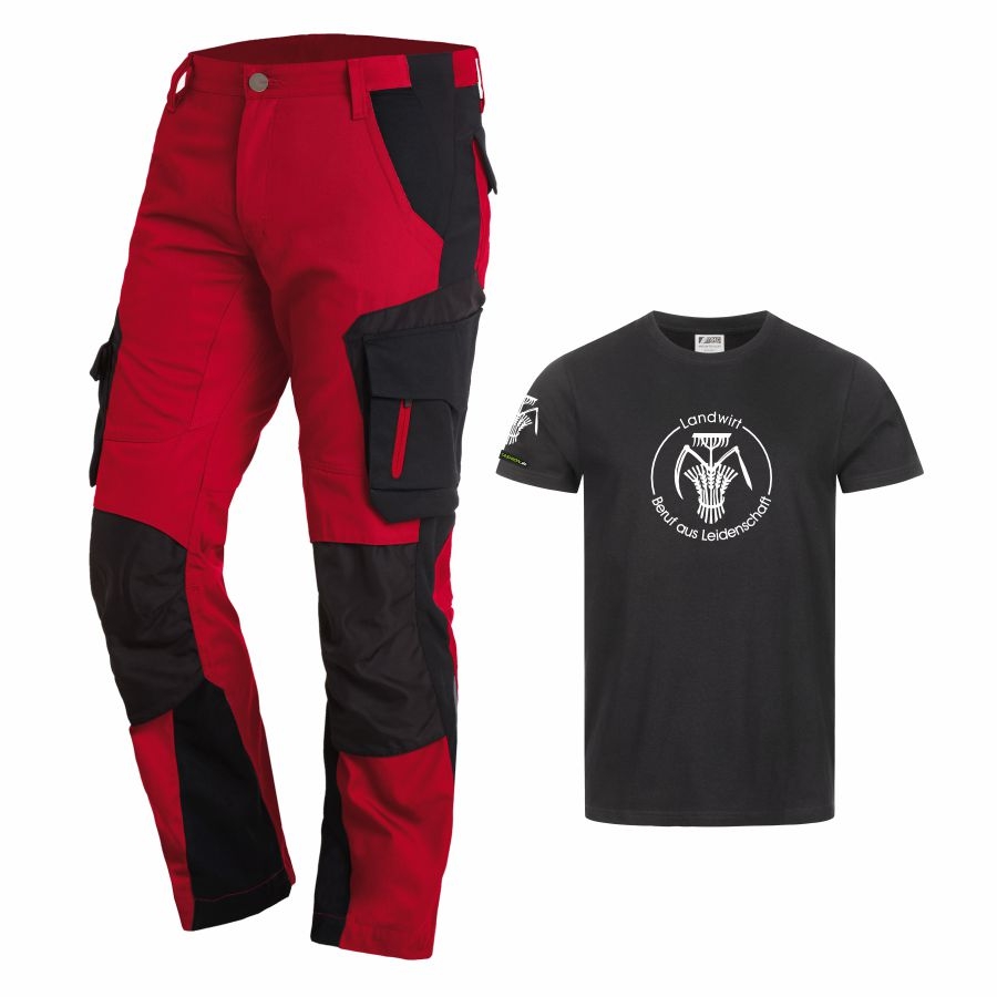 125100 FHB Arbeitshose Florian + T-Shirt Landwirt