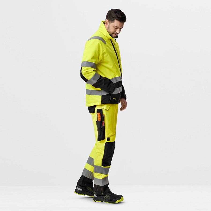 Snickers Warnschutzjacke High-Vis, Reißverschlussjacke, Kl. 2 High-Vis Gelb/Schwarz | Gelb (648501) | M | 2835-6604-M Snickers Warnschutzjacke High-Vis, Reißverschlussjacke, Kl. 2 High-Vis Gelb/Schwarz | Gelb (648501) | M | 2835-6604-M
