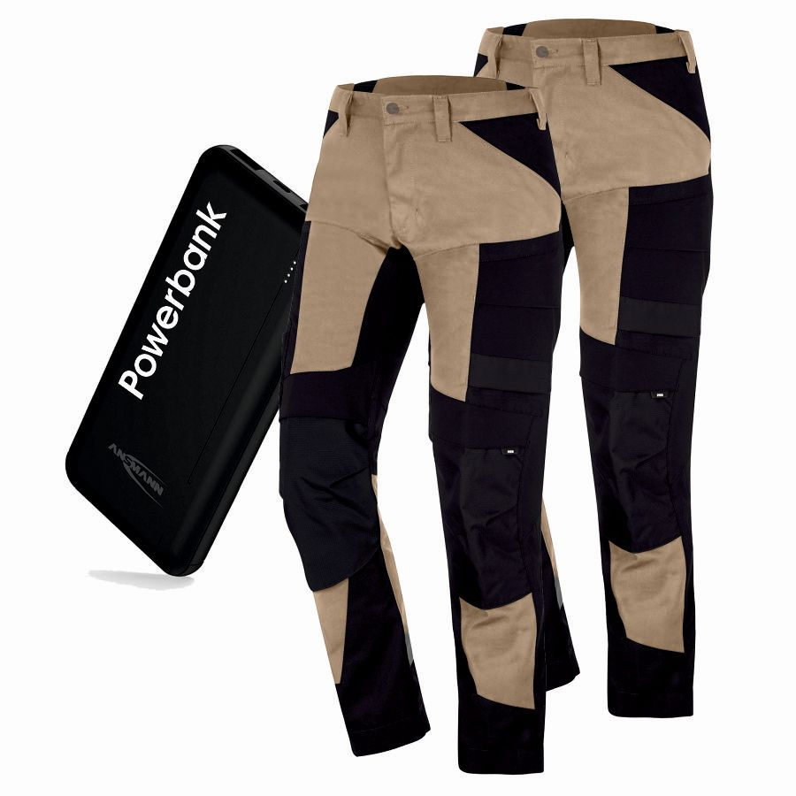 122110 FHB Arbeitshose Leo 2er Pack + Powerbank