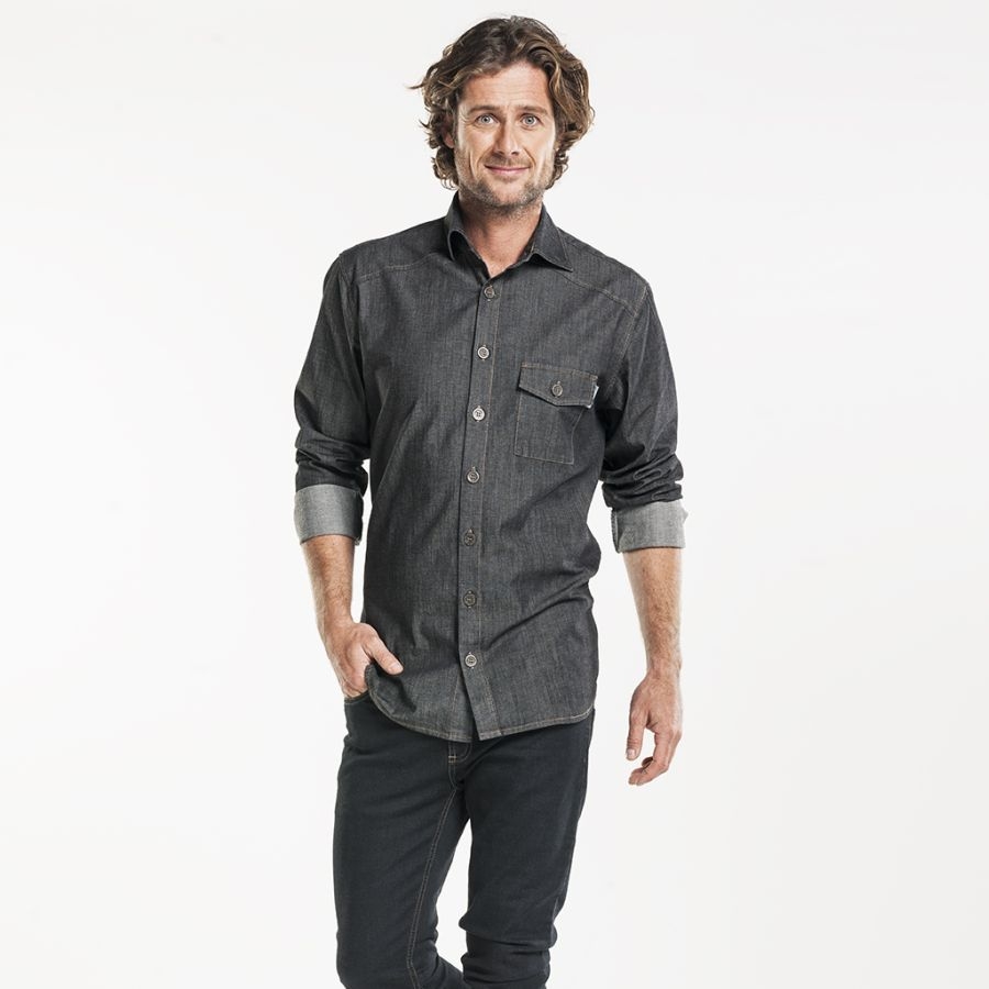 631 Chaud Devant® Hemd Men Antra Denim Stretch 631 Chaud Devant® Hemd Men Antra Denim Stretch
