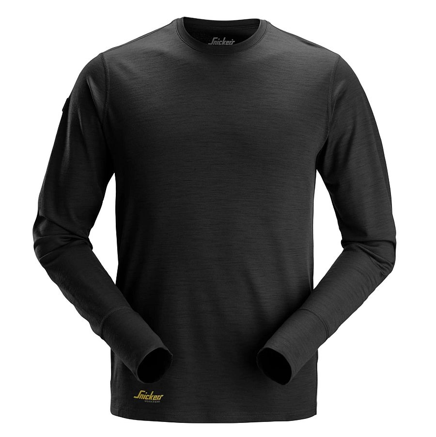 2451 Snickers Langarmshirt aus Merinowolle