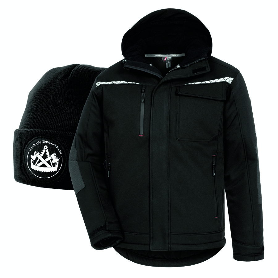 7180W NITRAS Winterjacke Softshell+Zimmerer Beanie