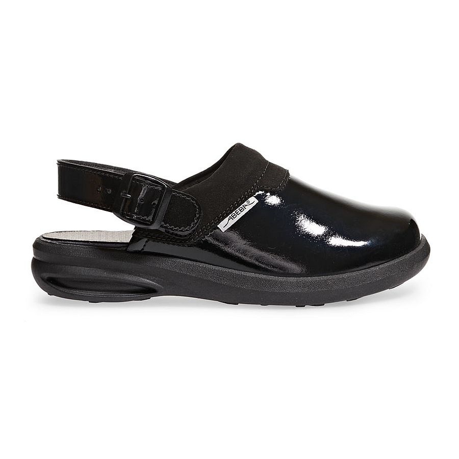 Abeba® easy Clog 7621 OB schwarz glänzend Abeba® easy Clog 7621 OB schwarz glänzend