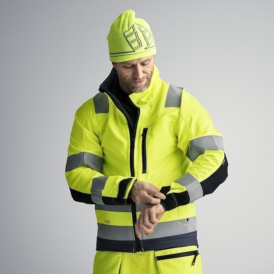 1230 Snickers AllroundWork Hi-Vis Softshelljacke 1230 Snickers AllroundWork Hi-Vis Softshelljacke