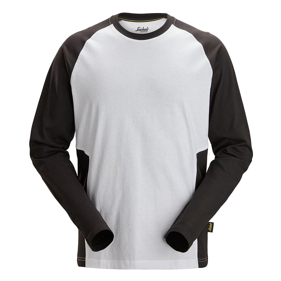 2450 Snickers Zweifarbiges Langarmshirt Baumwolle