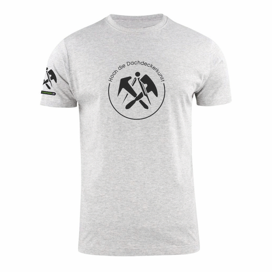 T-Shirt 100% Baumwolle mit Dachdecker Logo