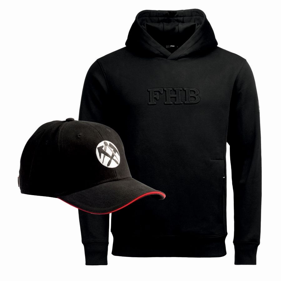820500 FHB Hoodie Bello + Gratis Dachdecker Cap 820500 FHB Hoodie Bello + Gratis Dachdecker Cap