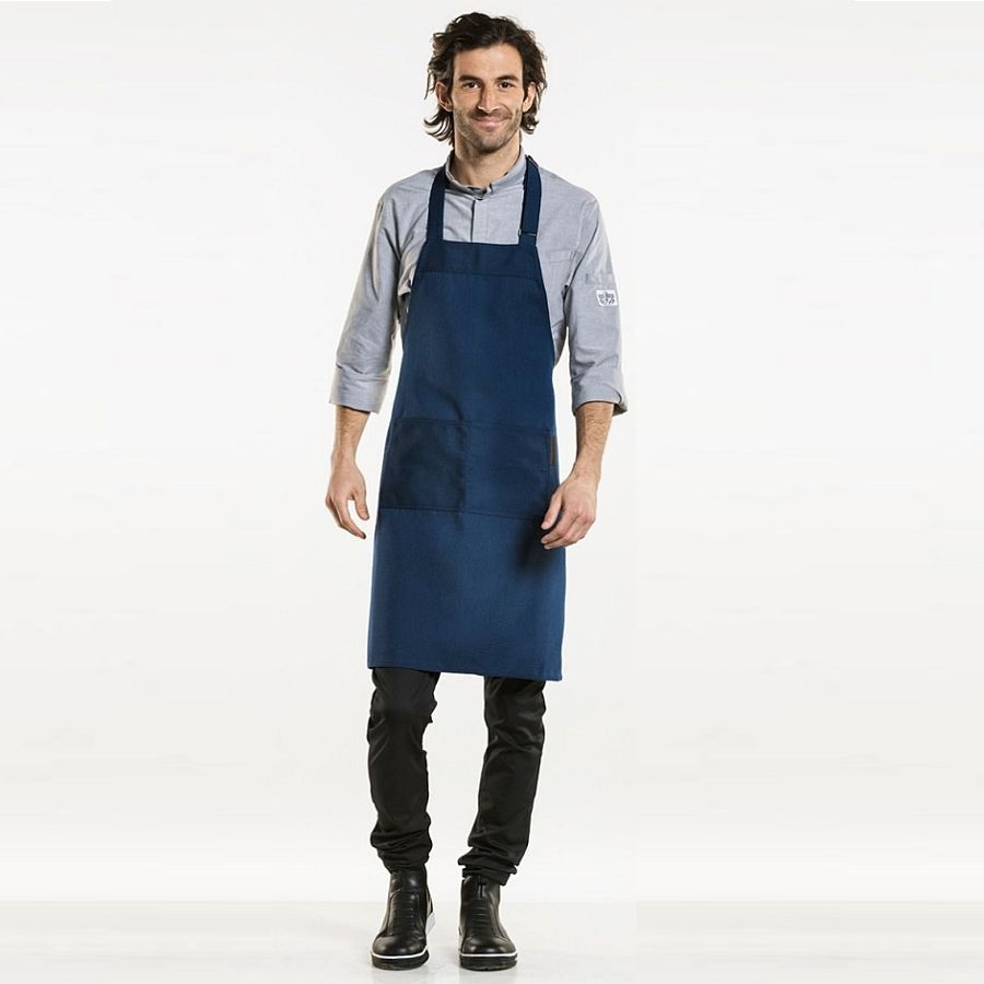 546 Chaud Devant® Latzschürze Nordic Base Blue 546 Chaud Devant® Latzschürze Nordic Base Blue