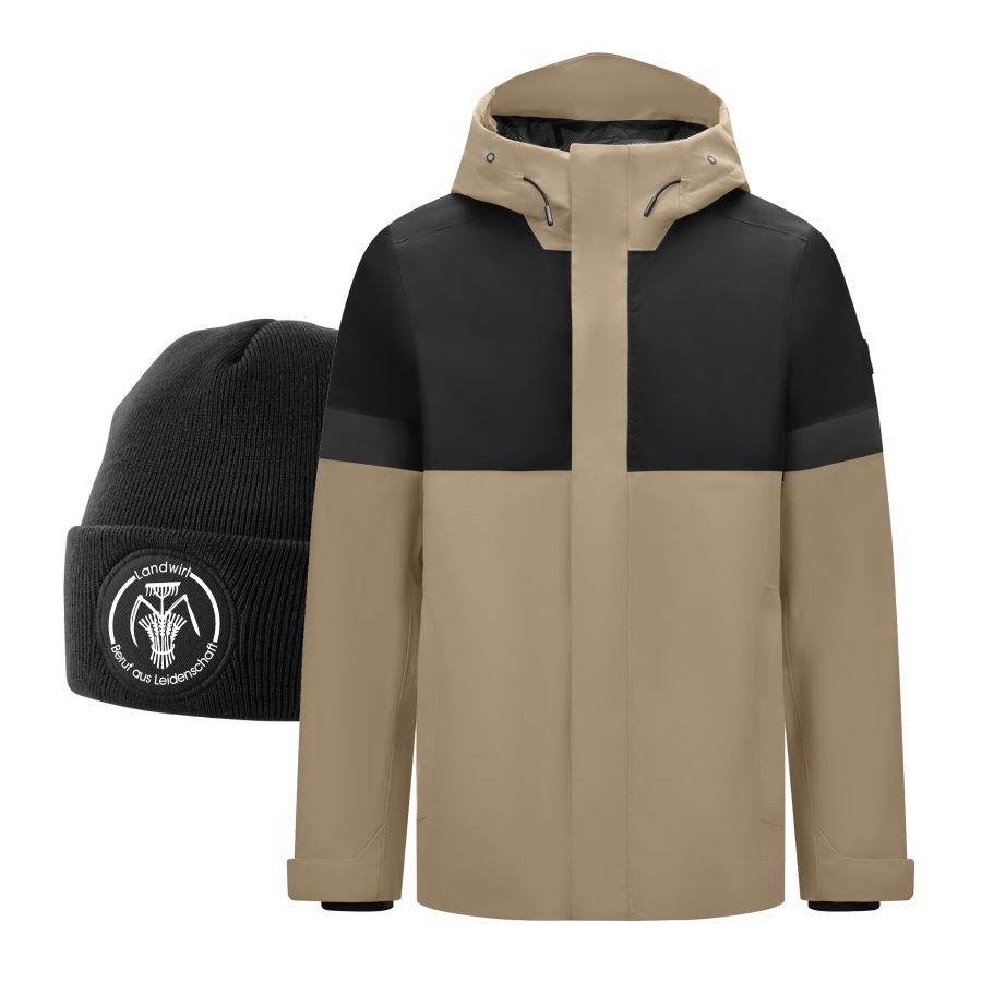78136 FHB Regenjacke Luca + Beanie Landwirt