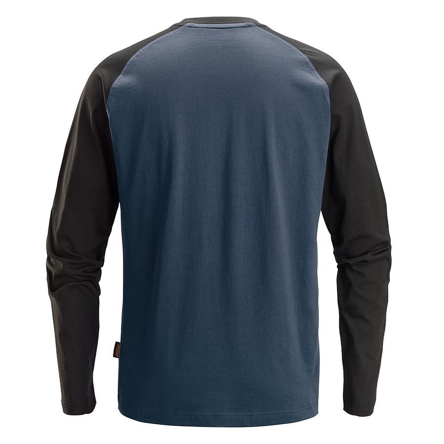 2450 Snickers Zweifarbiges Langarmshirt Baumwolle