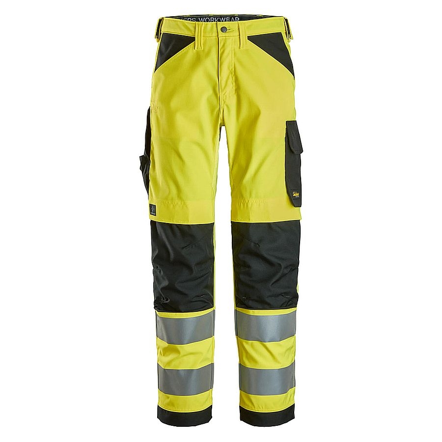 6338 Snickers High-Vis Arbeitshose Klasse 2