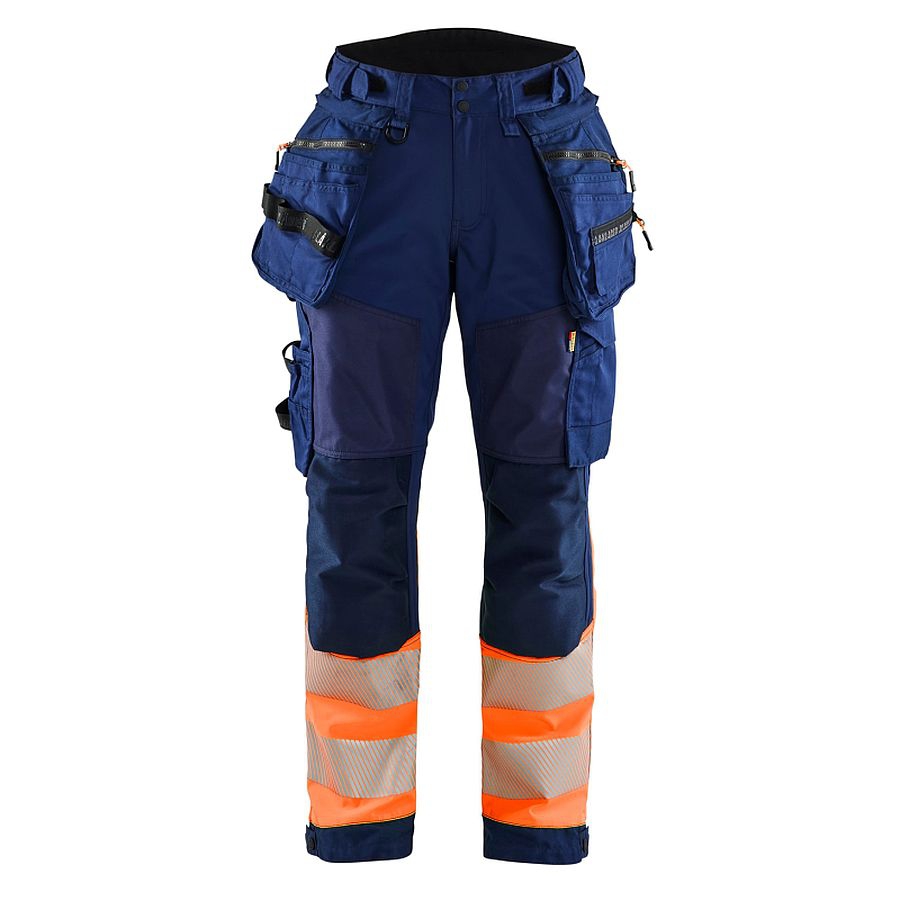 7114 Blakläder® Damen High Vis Softshellhose