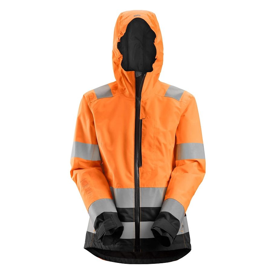1347 Snickers AllroundWork Damen Shell Jacke HiVis