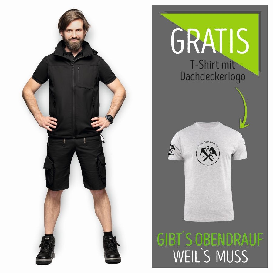 11012 FHB Short Sascha + gratis Dachdecker T-Shirt
