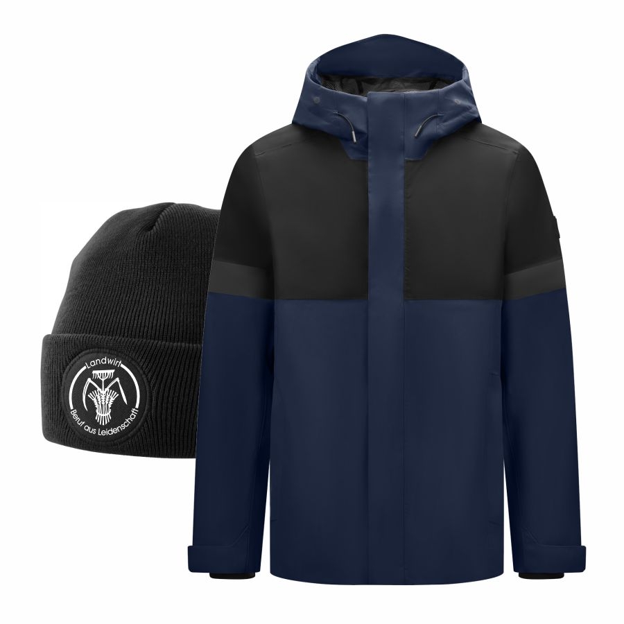 78136 FHB Regenjacke Luca + Beanie Landwirt