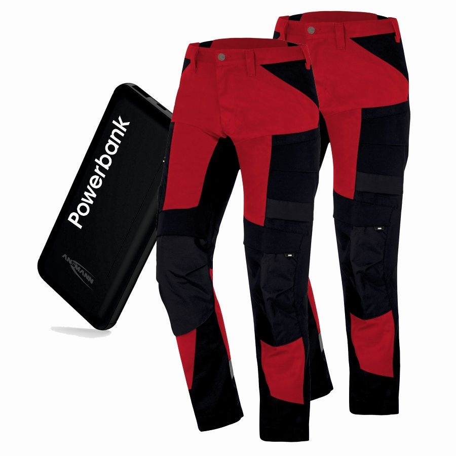 122110 FHB Arbeitshose Leo 2er Pack + Powerbank