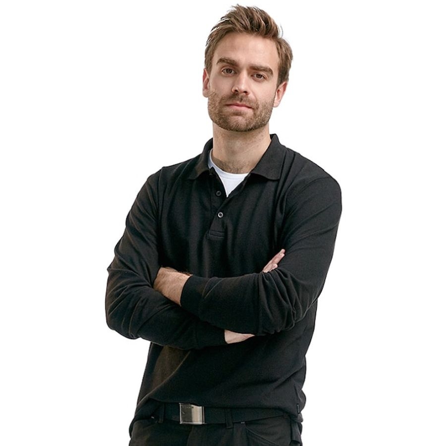 3388 Blakläder® Langarm-Poloshirt Mischgewebe