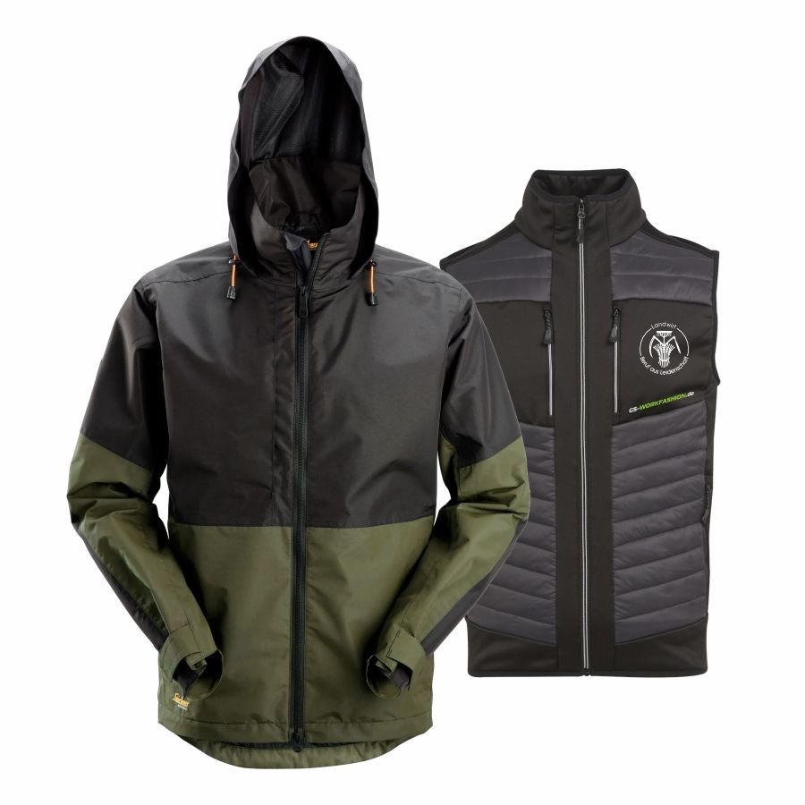 1304 Snickers Allr.Work Shelljacke+Weste Landwirt