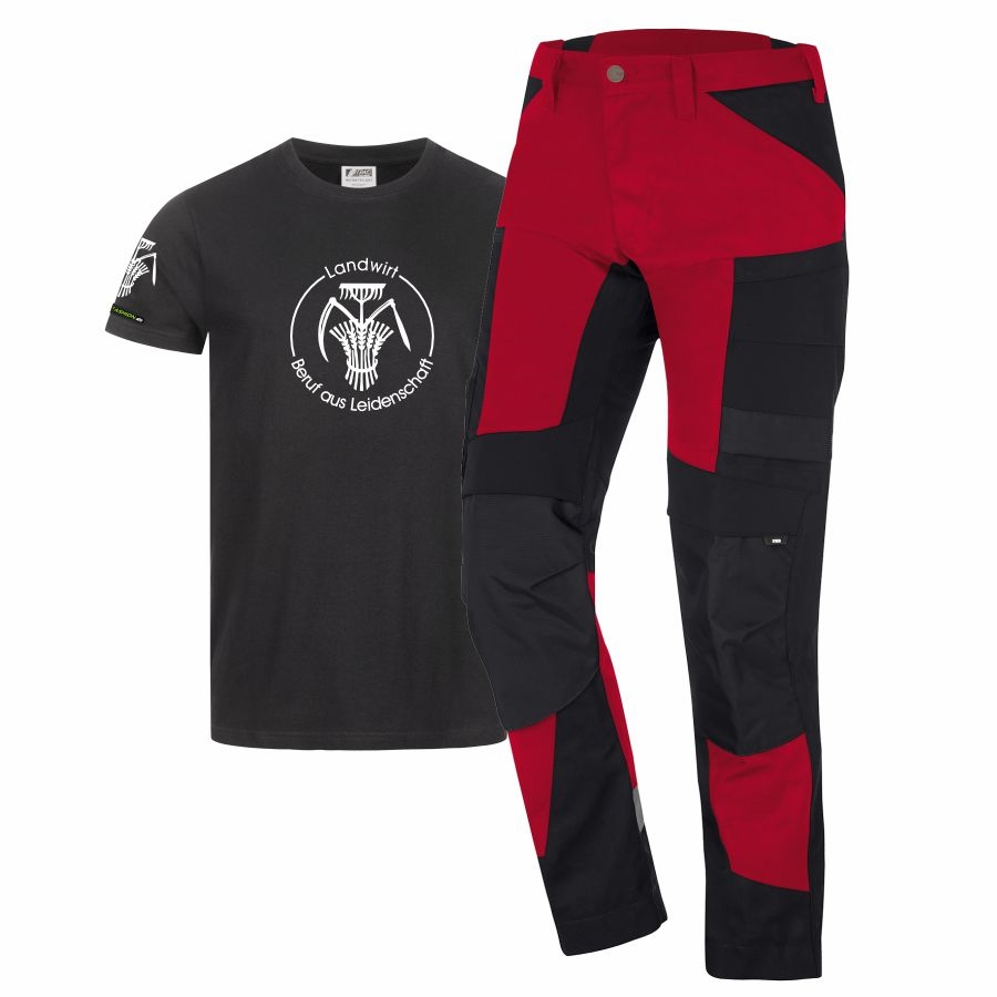 122110 FHB Arbeitshose Leo+Gratis T-Shirt Landwirt