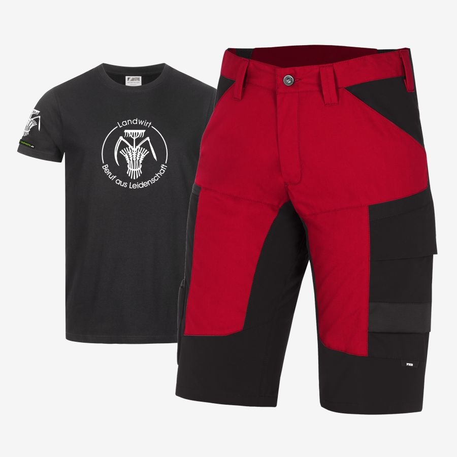 123130 FHB Short Kim Stretch+Gratis Shirt Landwirt