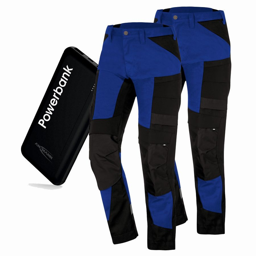122110 FHB Arbeitshose Leo 2er Pack + Powerbank