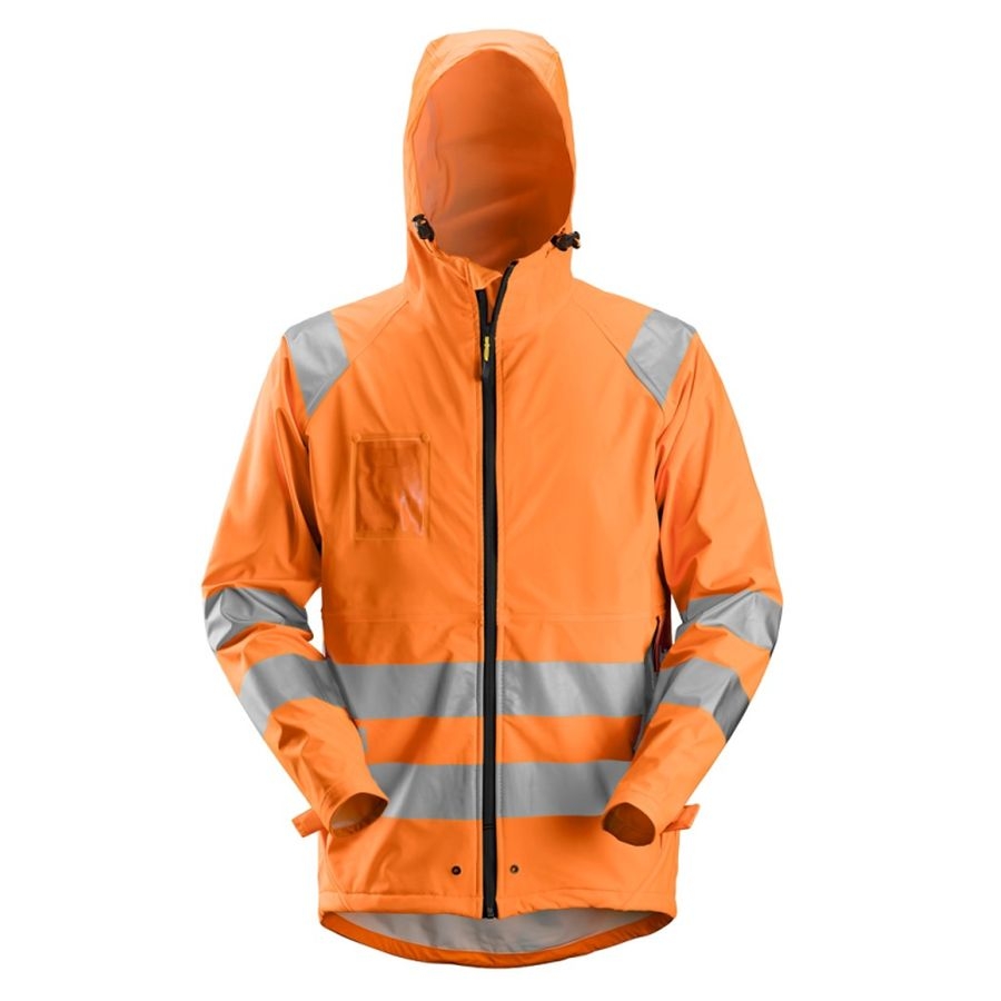 8233 Snickers PU Regen Jacke Hi-Vis
