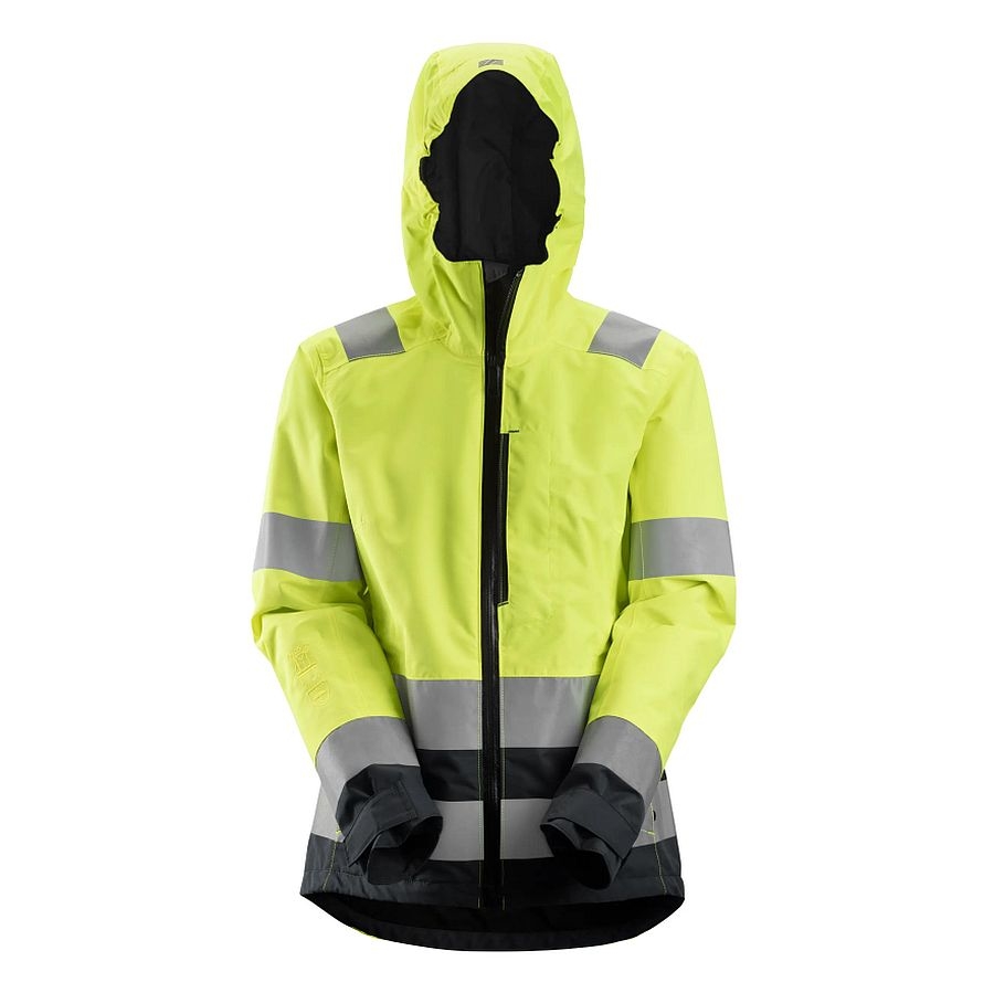 1347 Snickers AllroundWork Damen Shell Jacke HiVis
