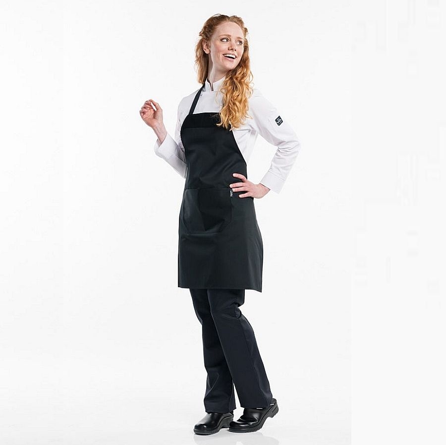 536 Chaud Devant® Latzschürze Black 536 Chaud Devant® Latzschürze Black